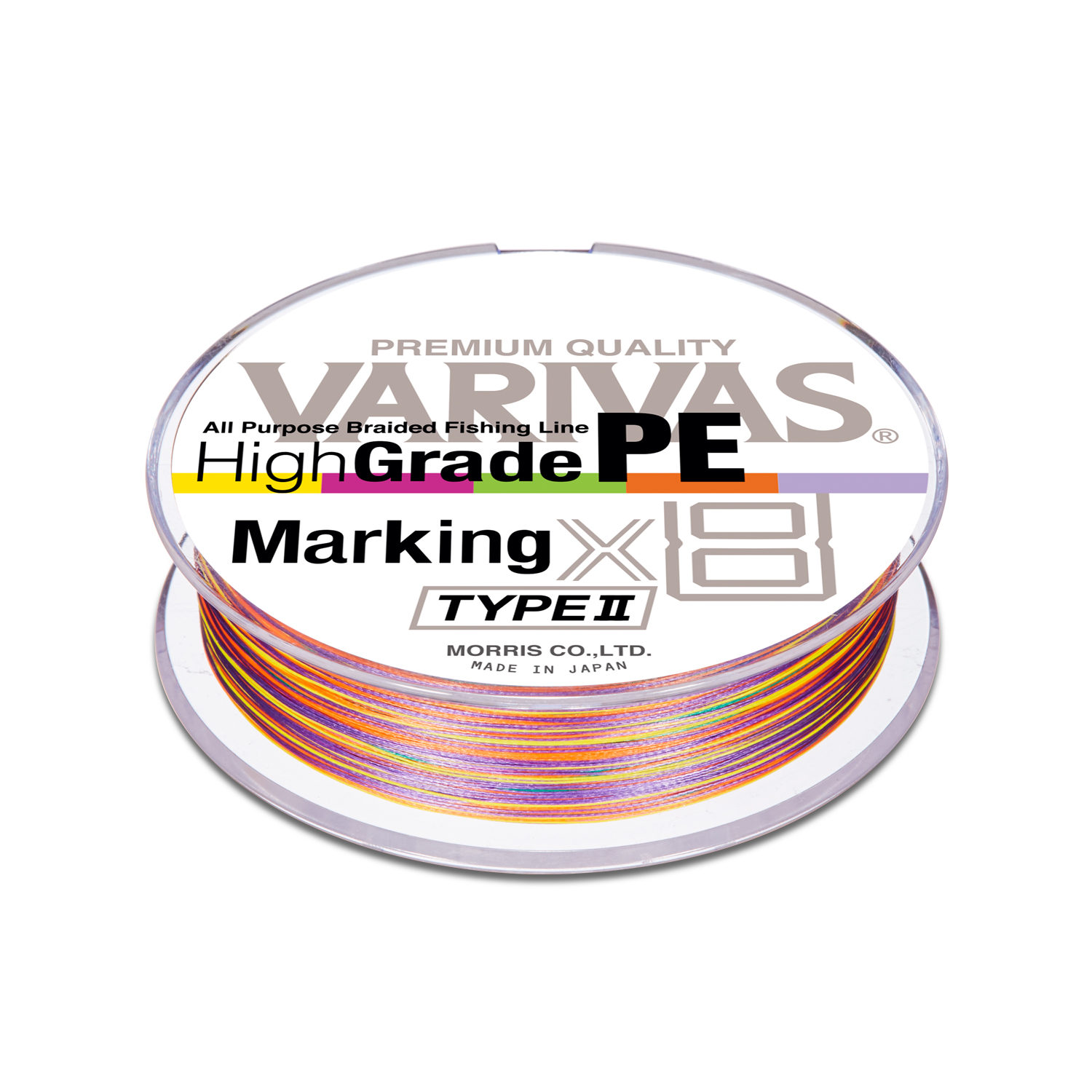 VARIVAS High Grade PE Marking Type2 X8 20lb 0.165mm 150m PE1.0