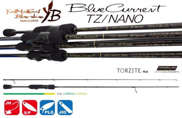 YAMAGA BLUE CURRENT 62TZ NANO 1.88m 3gr Fuji Titanium Torzite