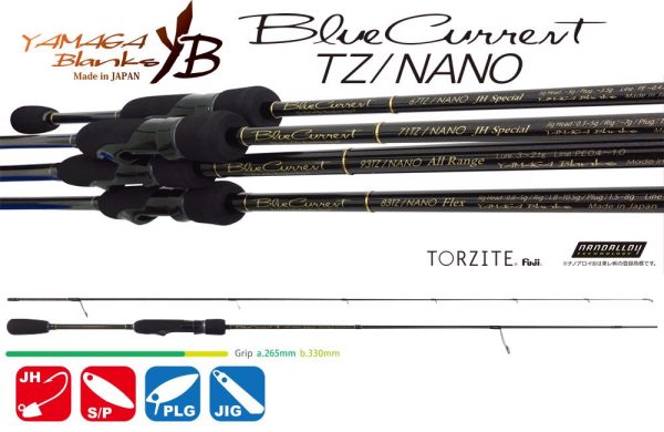 YAMAGA BLUE CURRENT 67TZ NANO 2.02m 5gr Fuji Titanium Torzite