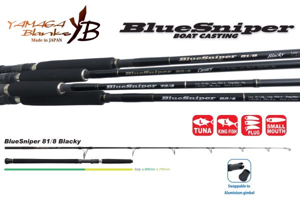 YAMAGA BLUE SNIPER 81/8 BLACKY TUNA 2.48m 45-120gr