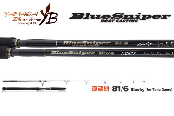 YAMAGA BLUE SNIPER 81/6 BLACKY TUNA 2.48m 30-110gr