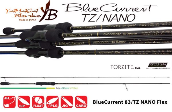 YAMAGA BLUE CURRENT 83TZ NANO FLEX 2.52m 1.5-8gr Fuji Titanium Torzite