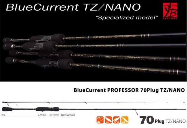 YAMAGA BLUE CURRENT 70PLUG TZ-NANO PROFESSOR 2.14m 7.8gr Fuji Titanium Torzite